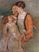 Mary Cassatt Mother and her children oil painting reproduction